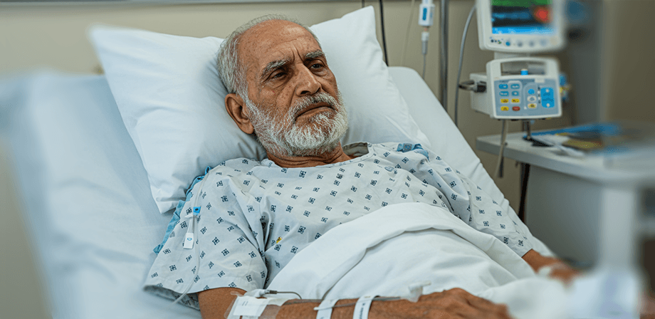 مسن بحاجة لعلاج عاجل لأورام الكبد