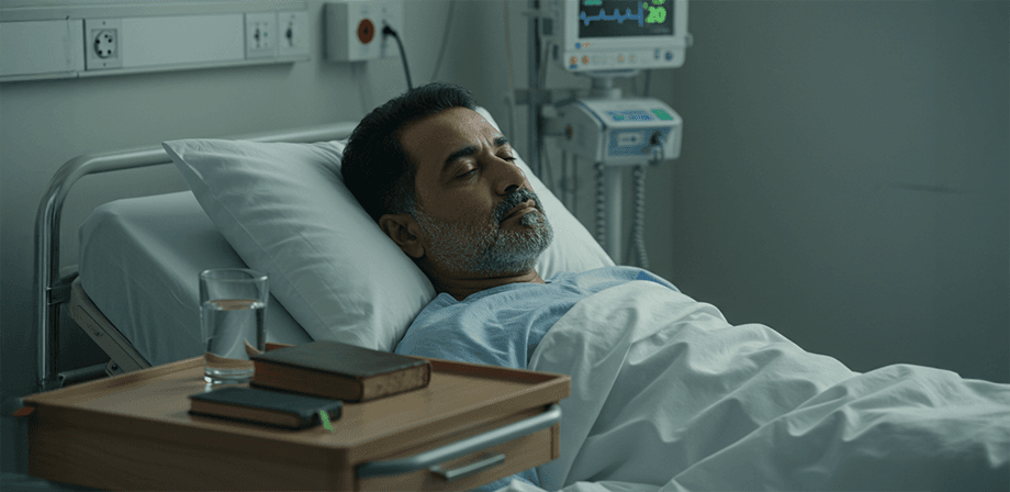 ربّ أسرة يعاني من انسداد الشرايين التاجية المغذيه لعضلة القلب يحتاج الى جراحة عاجلة